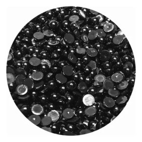 Meia Pérola 12mm Negra c/ 100g (255un)