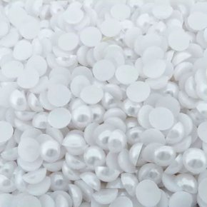 Meia Pérola 14mm Branca c/ 100g