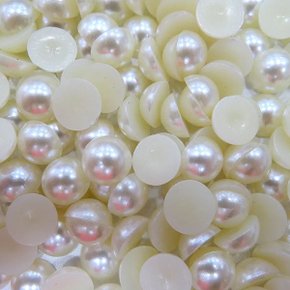 Meia Pérola 14mm Champanhe c/ 100g