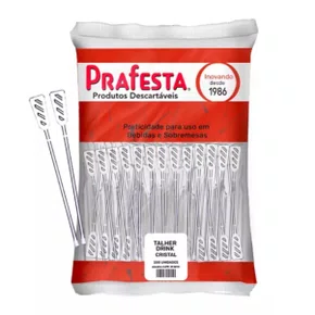 Mexedor para Drink C/200 Unidades Cristal PraFesta