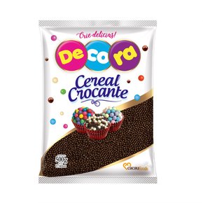 Micro Cereal Crocante Preto Decora 500g  Cacau Foods