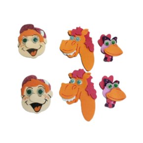 Mini Carinha Cocorico 06 Unidades Piffer