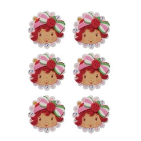 Mini Carinha Decoração Moranguinho Baby Pacote com 6 Unidades Piffer