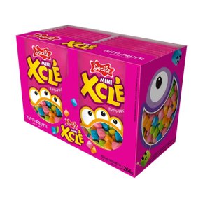 Mini Chiclete Xcle Tutti Frutti - Pacote com 24 unidades