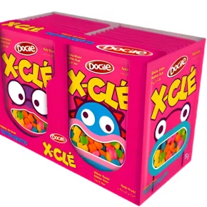 Mini Chiclete Xcle Tutti Frutti - Pacote com 24 unidades