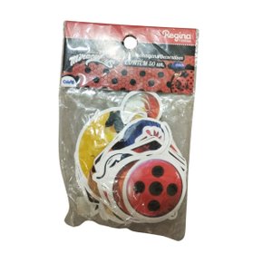 Mini Personagem Decoração Miraculous Regina com 50 Unidades