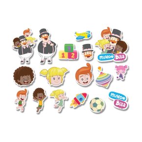 Mini Personagem Decoração Mundo Bita Regina Pacote com 50 Unidades