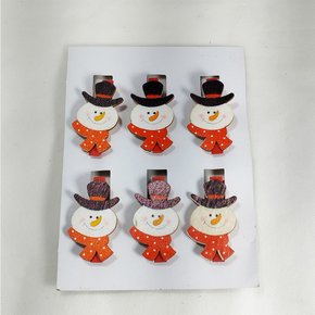 Pregador Natalino 5cm 6 Uni Boneco de Neve Matsumoto