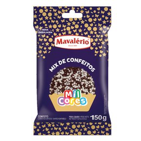 Mix Confeitos Mesclado 150g Mil Cores Mavalério