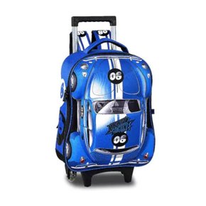 Mochila Com Rodas Fast Machine 3D Azul Clio Style