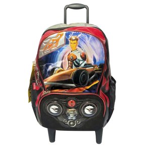 Mochila Com Rodas Hot Whells Vermelha Battle Force Sestini