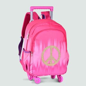 Mochila Com Rodas Infantil Rosa CG2214 Girls Clio