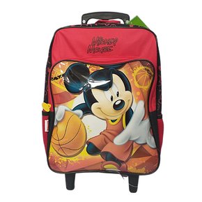 Mochila Com Rodas Mickey Vermelha E Preta Sestini