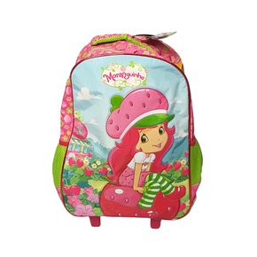 Mochila Com Rodas Moranguinho Rosa Xeryus