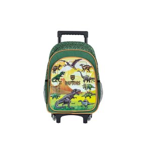 Mochila Com Rodas Verde Dinossauro Raptors BRW