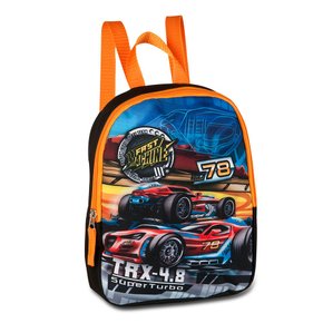 Mochila de Costas Mini Laranja Carros Kids PI3133 Clio
