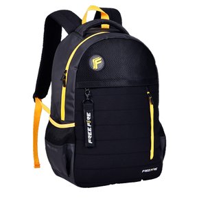 Mochila de Costas Preta Free Fire Clio