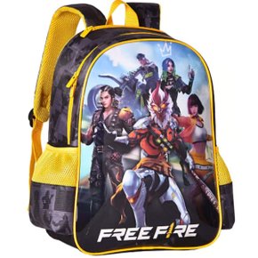 Mochila Escolar S/ Roda Gde FR2497J Free Fire Clio