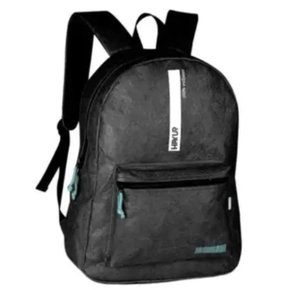Mochila Escolar S/ Roda Gde Preta Corino HU3182 Hay Up Clio