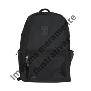 MOCHILA ESCOLAR S/ RODA GDE PRETA REF MF24717 CLIO