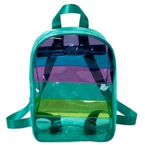 Mochila Escolar S/ Roda Peq Transparente Verde 3144 Breeze Dac