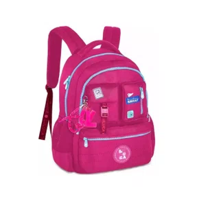 Mochila Escolar Sem Roda Grande Pink LU24636 Luluca Clio