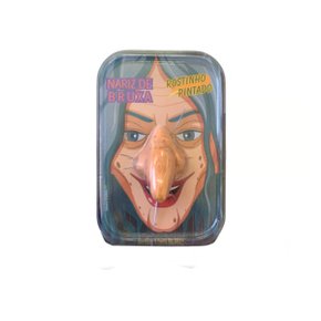 Nariz De Bruxa Látex C/ Elástico Rostinho Pintado