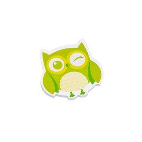 Notas Adesivas Animais/Bichinhos Coruja Verde Zoo Smart Notes Brw
