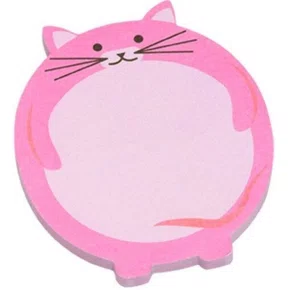 Notas Adesivas Animais/Bichinhos Gato Rosa Zoo Smart Notes Brw