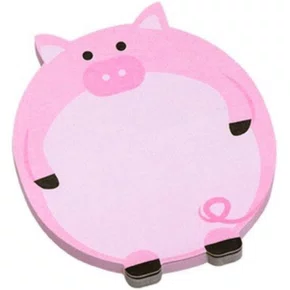 Notas Adesivas Animais/Bichinhos Porco Rosa Zoo Smart Notes Brw