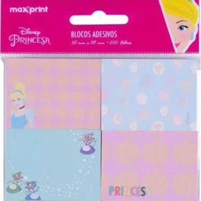 Notas Autoadesivas 50X38mm Cinderela 200fls Maxprint
