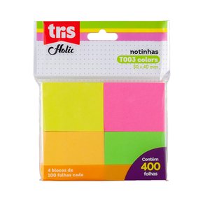 Notas Autoadesivas 50x40mm 400fls Holic T003 Tris
