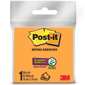 Notas Autoadesivas 76x76mm Laranja 45fls Post It