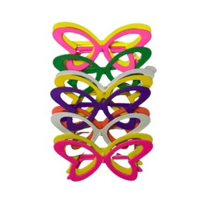 Óculos Borboleta Verde e Amarelo com 10 Unidades Copa Rasul