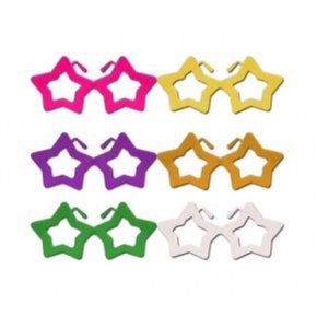 Oculos Estrela S/ Lente C/ 10 Un Malibu