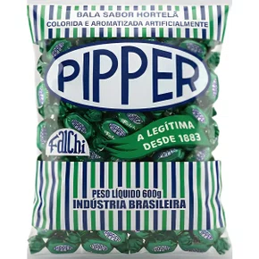 Pacote de Bala Pipper Dura Tradicional 600g