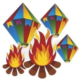 Painel Decorativo Festa Junina 5 Peças NC Toys