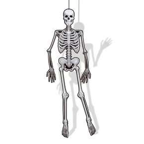 Painel Esqueleto Articulado 1,5 Metros Halloween Regina