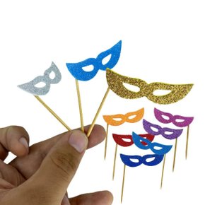 Palito Máscara Carnaval C/ 10 Unidades