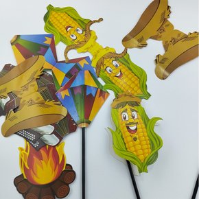 Palitos Decorativos Junino 10 Unidades NC Toys