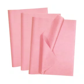Papel Artesanal Seda Rosa 66x66 Folha Unidade