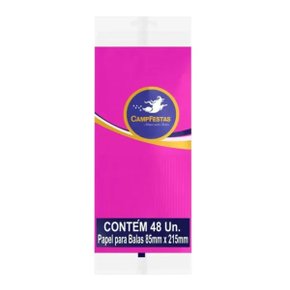 Papel Bala Seda Rosa Escuro Largo Campfe