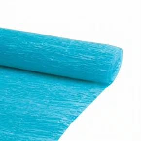 Papel Crepom Azul Piscina 48cmx2m Art Floc