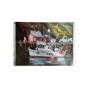 Papel Decoupage Arte Francesa Pesqueiro 35x50 Toke e Crie