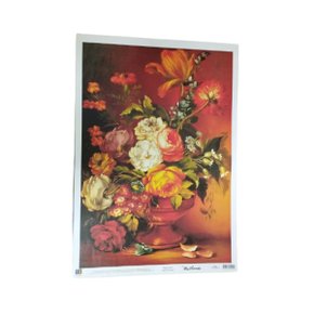 Papel Decoupage Arte Francesa Rosas 35x50 Toke e Crie
