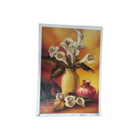 Papel Decoupage Arte Francesa Vasos 35x50 Toke e Crie