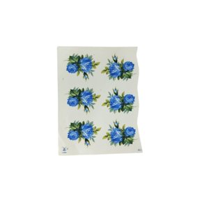 Papel Decoupage Flor Azul 01 Unidade