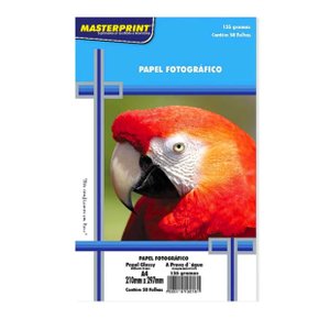Papel Fotográfico 135g Glossy com 50 Folhas Masterprint