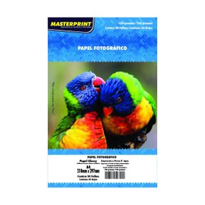 Papel Fotográfico 150g Glossy com 50 Folhas Masterprint