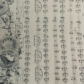 Papel Para Artesanato Notas Musicais Dupla Face 70x50 Box House